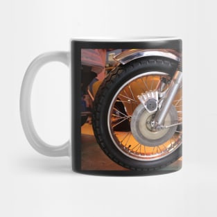 classic motorcycle wheel with spokes .. beautiful design Mug